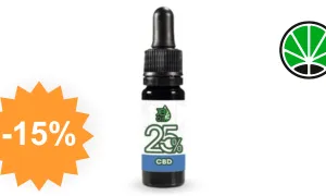 JB Oil CBD 25 - huile CBD JustBob avec code promo