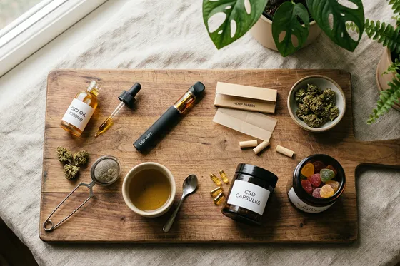 Présentation des formes de CBD : fleurs, huiles et résines