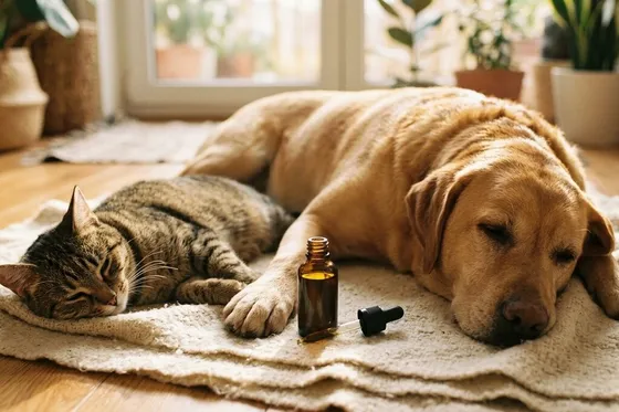 Huile CBD pour animaux de compagnie : flacon et dosage