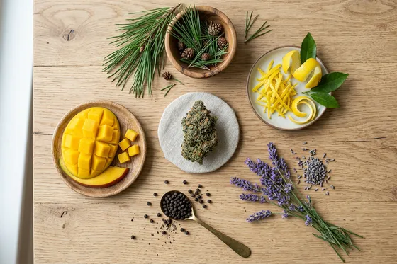 Profil terpénique des fleurs CBD : pin, citron, lavande et poivre noir